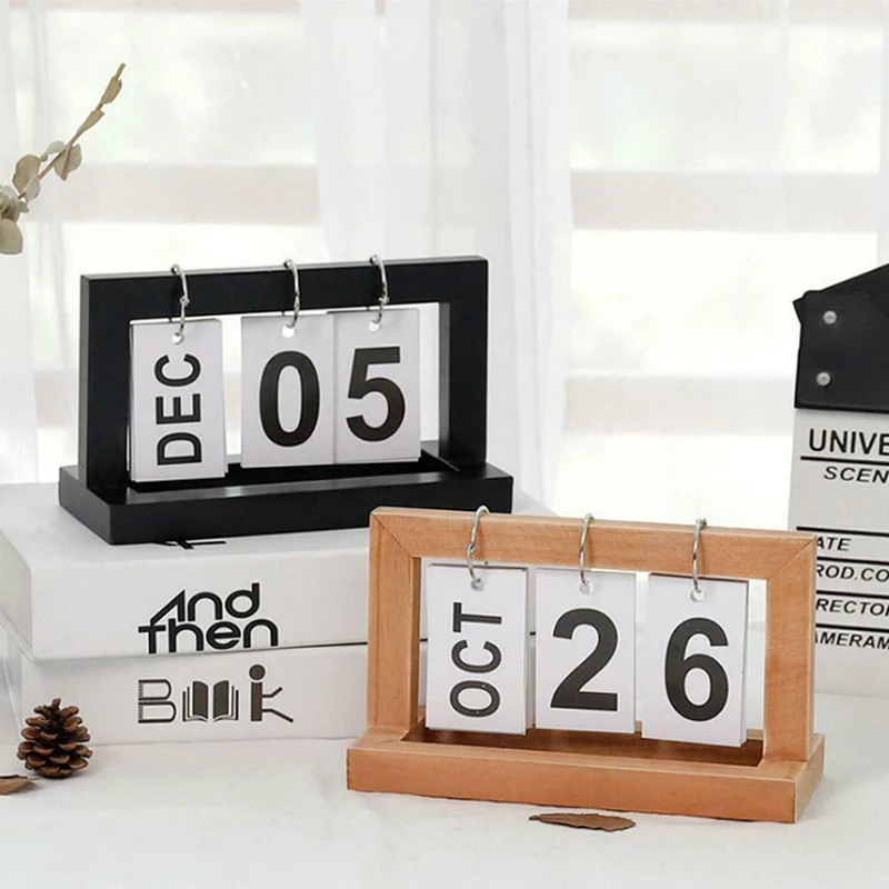 Простой настольный календарь винтажное офисное украшение для кабинета