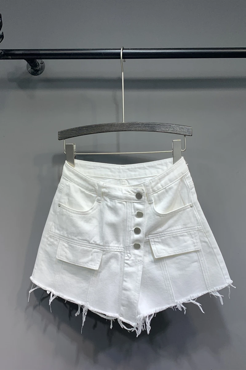 

Denim Jeans Pencil-Pants Destroyed Stretch Torn-Hole Sexy High-Waist Women DM001