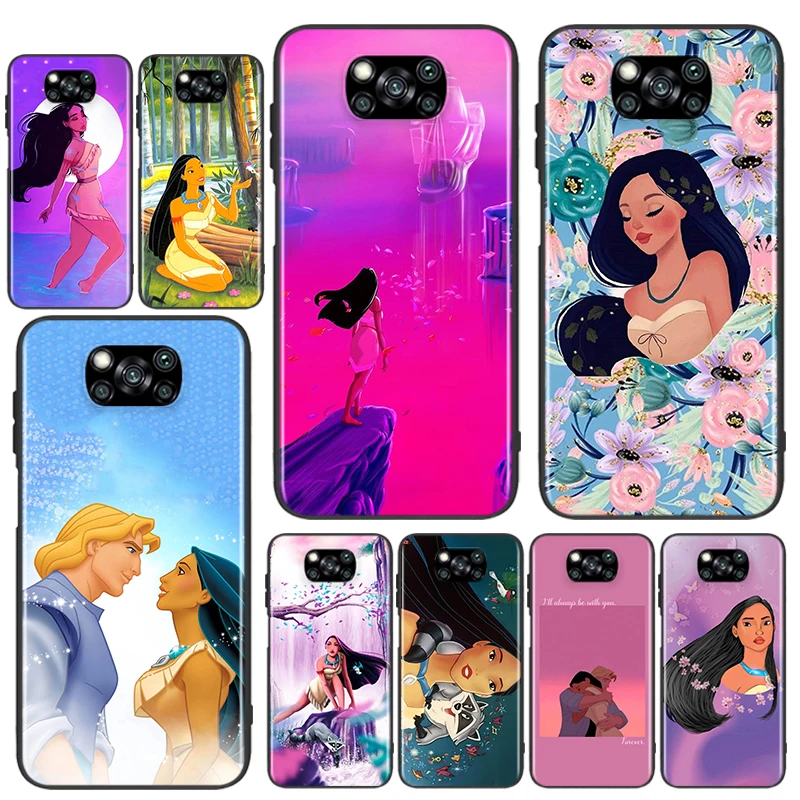 

Disney Pocahontas For Xiaomi Civi Mi Play Mix 3 A2 A1 6X 5X Poco X3 NFC F3 GT M3 M2 X2 F2 Pro C3 F1 Black Phone Case