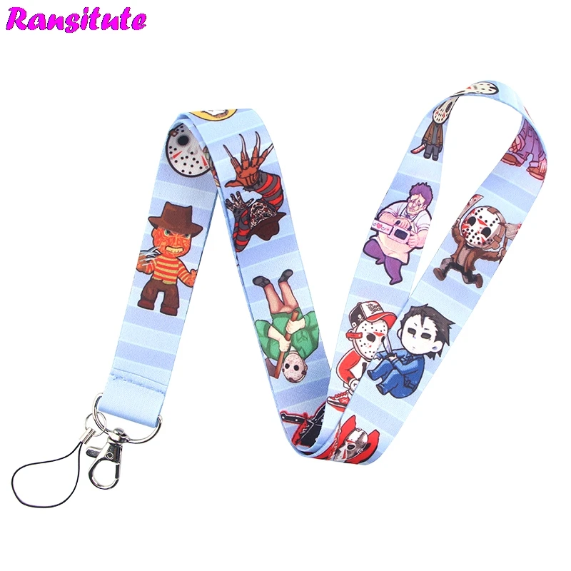 Шнурок в виде страшного фильма брелок для идентификационной Карты держатель