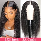 Парик с U-образной кудрявой частью, Бразильские Длинные человеческие волосы, парики для чернокожих женщин, 30 дюймов, средняя часть, глубокая волна, U-образный парик, Maxine 3A 3B, парики для волос