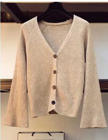 Sweater Теплый женский комплект из юбки и кофты SMTHMA, женский комплект из короткой твидовой юбки с бахромой и вязаной кофты на пуговицах с расклешенным рукавом, на осень и зиму - Цвет: Sweater
