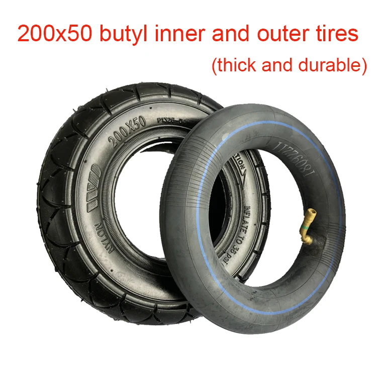 Бескамерная шина для скутера 200x50 без плоской подошвы бритвы 200X50 (8X2) E100 E150 E175 E200 |