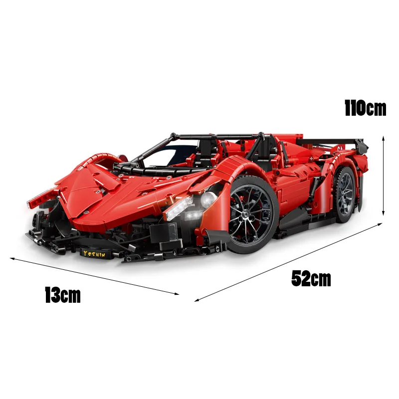 LP 20091 Yeshin приложение RC автомобиль MOC-10559 Veneno Roadster с функцией двигателя набор