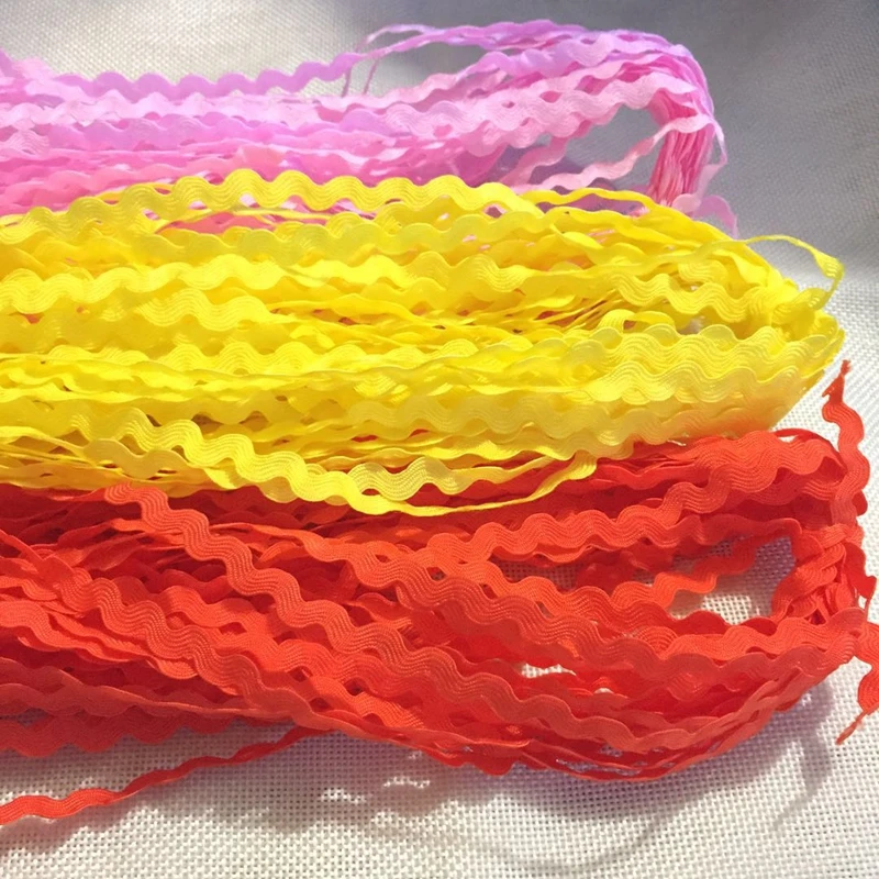 5 мм кривой кружевной отделкой волнистые ленты костюмной ткани сороконожка