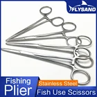 Рыболовные плоскогубцы FLYSAND из нержавеющей стали, ножницы для резки лески, щипцы для удаления крючков, снасти, зажимы с изогнутым наконечником, рыболовные инструменты