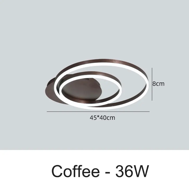 

Minimalist Dining room Study Table Northern European Luxurious Bedroom LED Ceiling light Simple modern LED Ceiling lamp 36W 48W