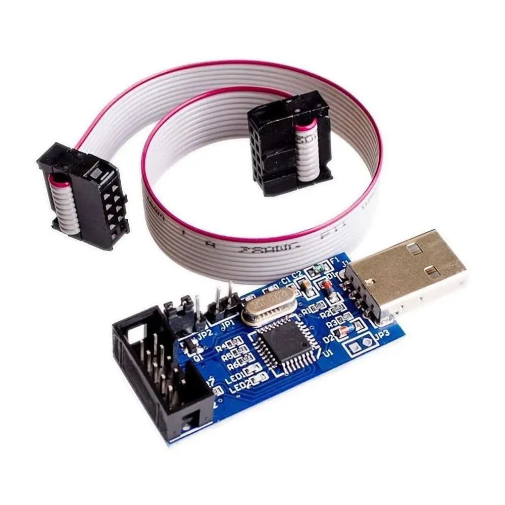1 шт. Great IT USBASP USBISP AVR программатор USB ISP ASP ATMEGA8 ATMEGA128 Поддержка Win7 64|Компьютерные