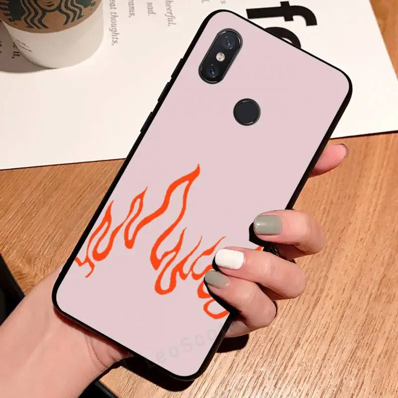 

Phone Case For Xiaomi Redmi 7 8 9t a3 9se k20 mi8 max3 lite 9 note 9s 10 pro Cool Green Red Flame Fire