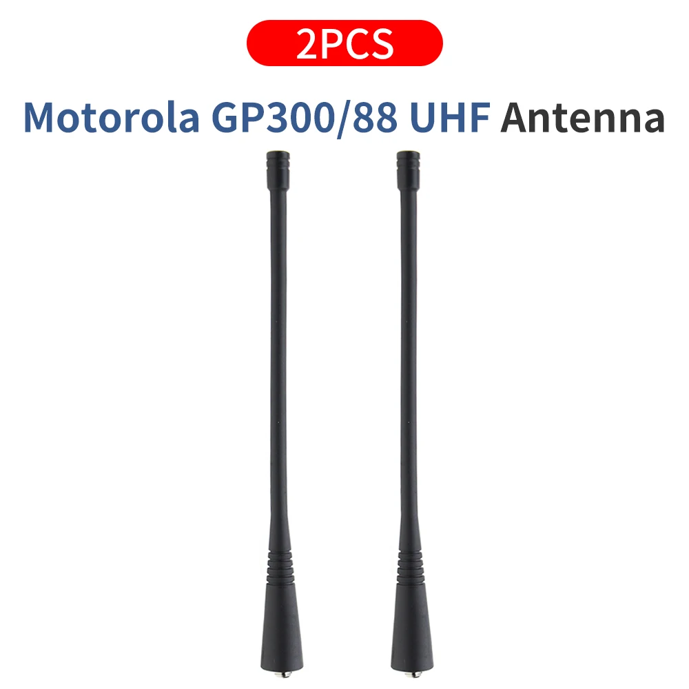 

Motorola UHF 400-470 MHz Replacement Whip Antenna for GP328 GP338 GP300 CP200 CT250 CP150 CP200 PR2150 GP300 GP88 Radios -2 Pack