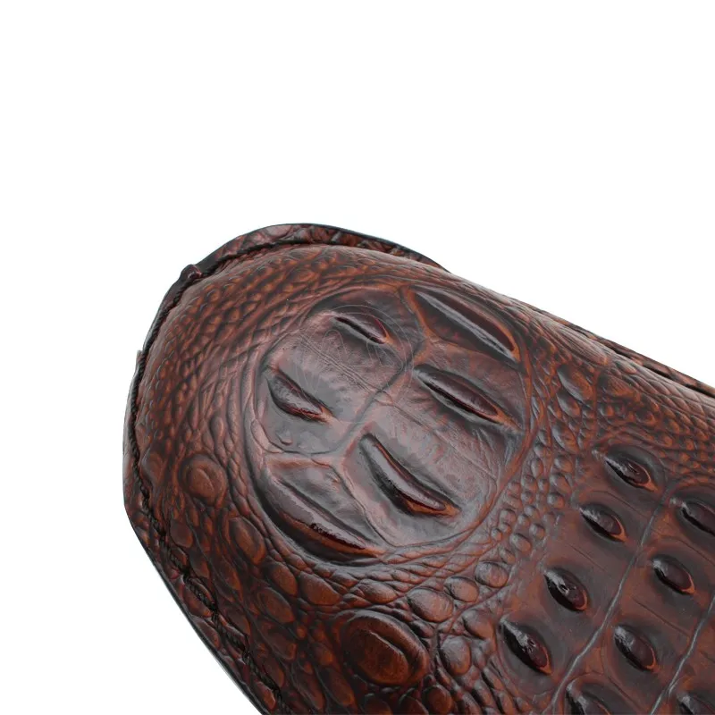 

Black/Brown Motorcycle Crocodile Leather Cushion Spring Solo Seat For Harley Sportster Honda Rebel 250 300 500 Refit Bobber