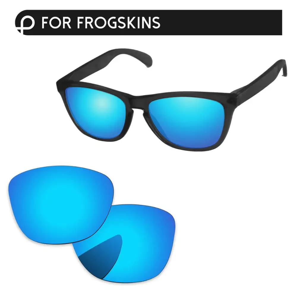 PapaViva поляризованные Сменные линзы для аутентичных Frogskins OO9013 солнцезащитные очки UVA и UVB Защита-несколько вариантов - Цвет линз: Ice Blue