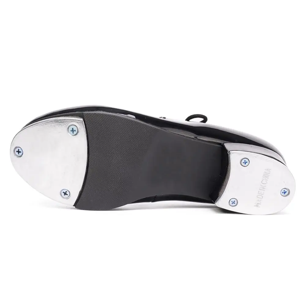 

Women Tap Dance Shoes Adult Leather Low Square Heels Aluminum Plate Sole Men Girls Children Kids Tap Dancing Shoes Black