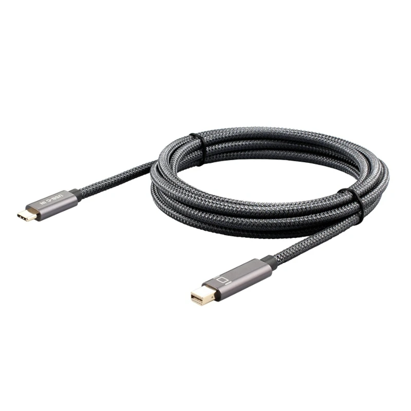 USB C для Mini display port (4K @ 60Hz) Thunderbolt 3 отображения порта кабель совместим с MacBook Pro