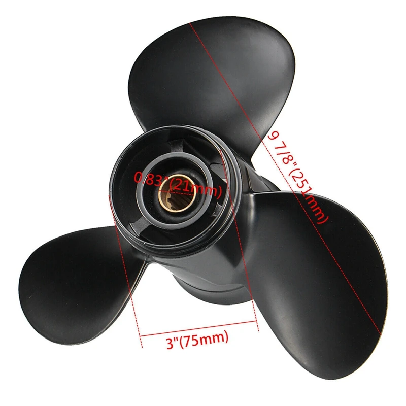 9 9x13 Алюминиевый винт для подвесного мотора ртути Маринер 25-30HP 346-64104-5 | Автомобили