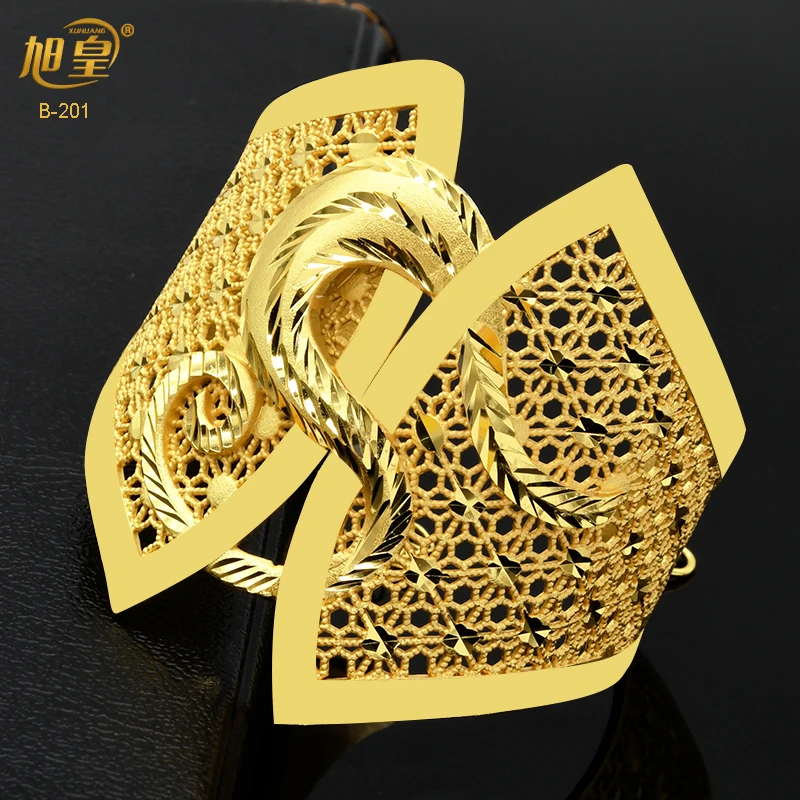 

XUHUANG France Luxury Bangles For Women Bridal Dubai Cuff Bracelet African Arabic Bangles Jewellery Nigerian Wedding Party Gifts