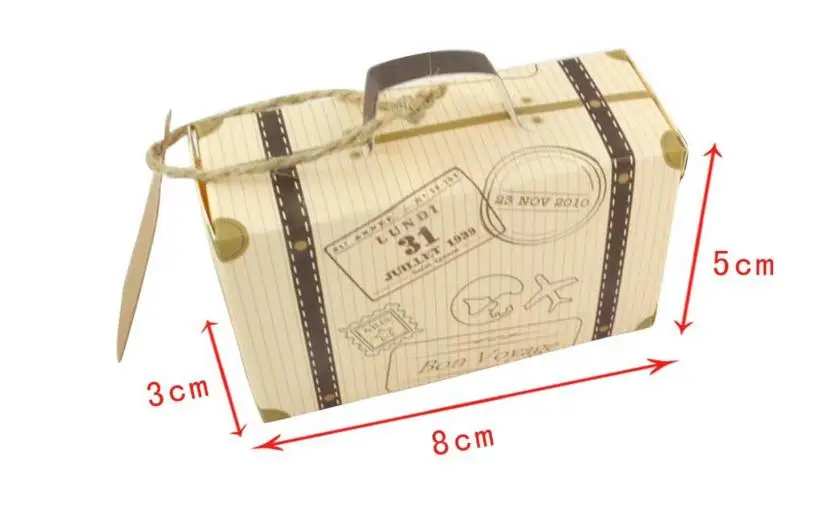 5 шт багажник/багаж/Сумочка Форма Ремесло Бумажная Подарочная коробка шоколадный