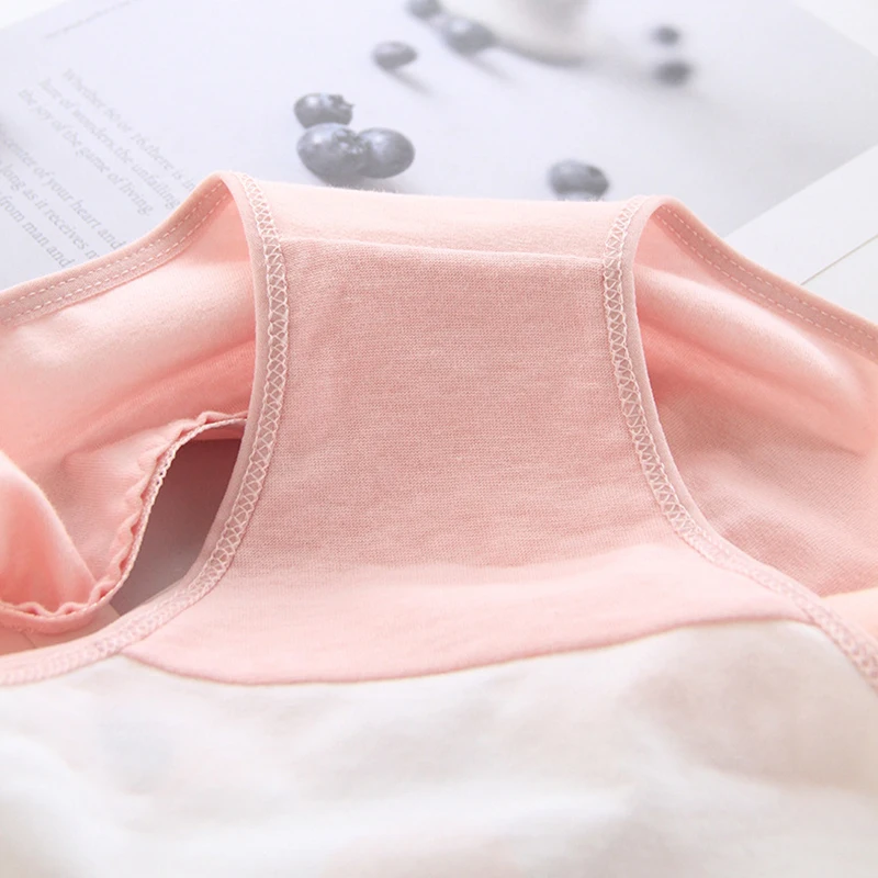 5 шт./лот трусики для молодых девушек с героями мультфильмов хлопковое дышащее