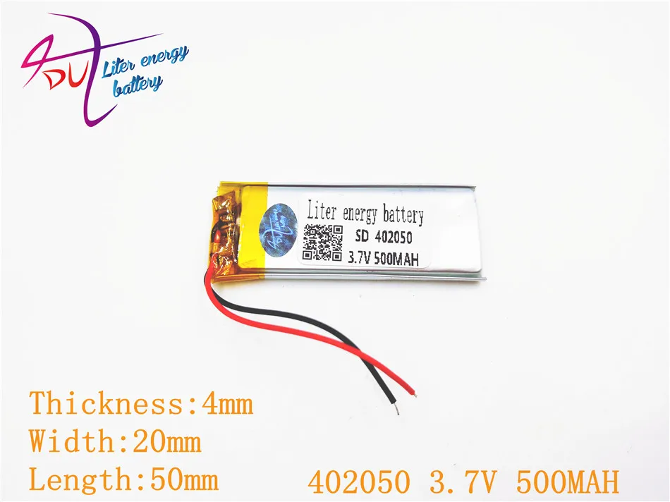 Полимерная батарея 3 7 V 402050 042050 MAH MP4 MP5 GPS DVD X19MP3 аккумулятор гарнитура батарея|headset