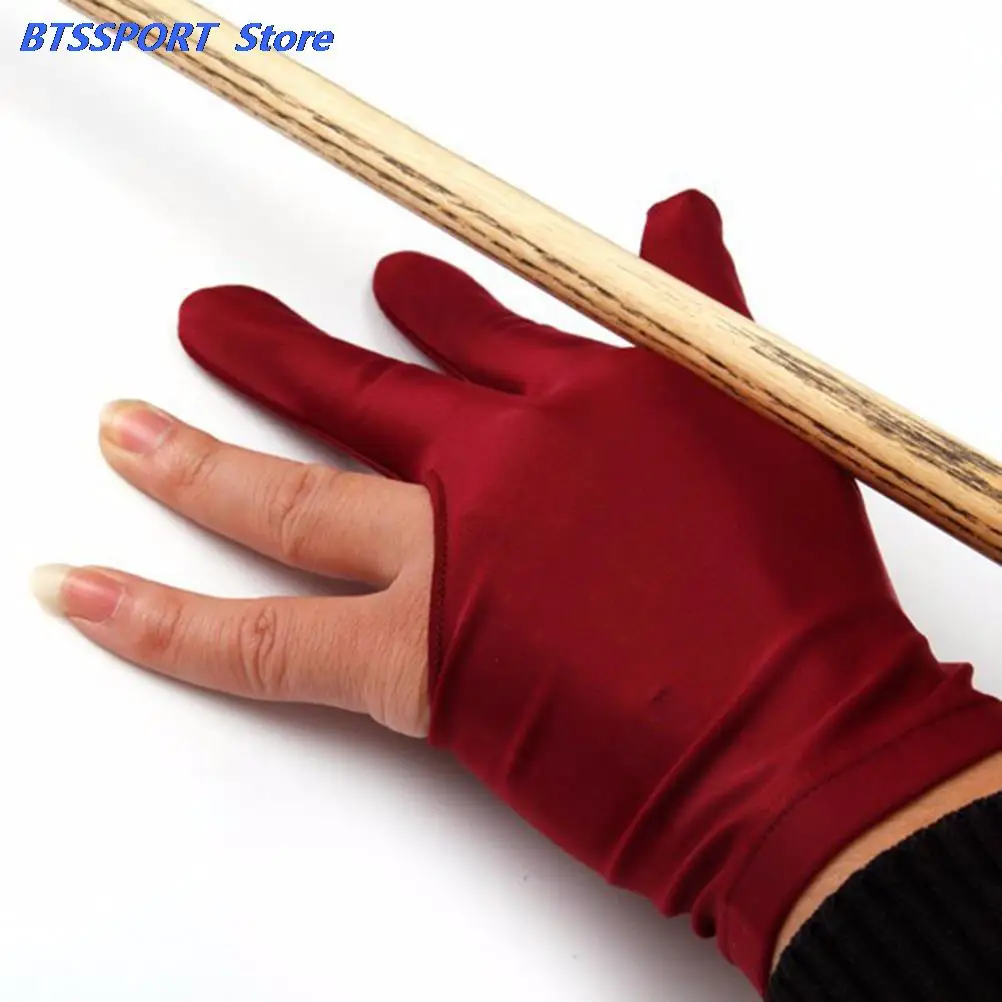 1 шт. спандекс кий для снукера бильярда перчатка бассейн левая рука открыть три
