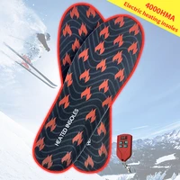 the new 2000mah rechargeable heated insoles warm insoles insert the insoles and cut winter mens and womens warm insoles