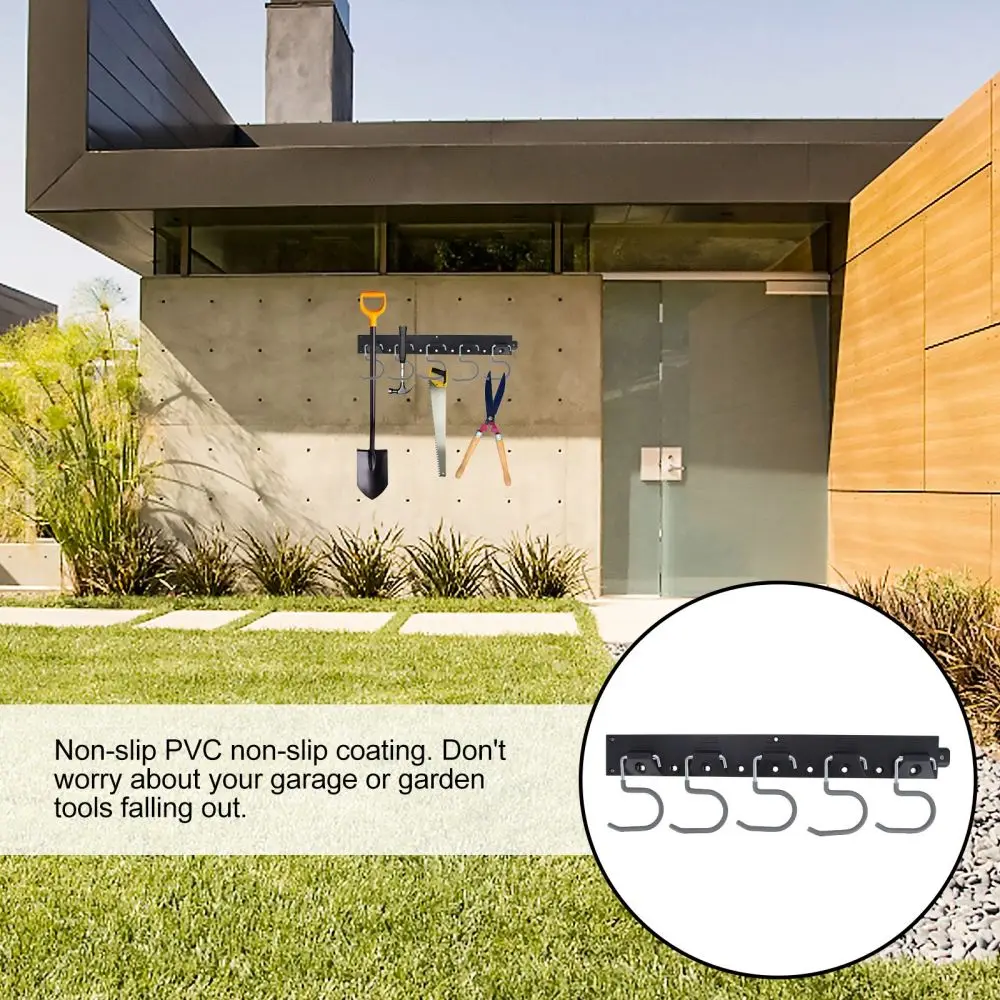 

1 Set Garage Wall Mount Organizer Garden Tool Hanger Hooks for Garage Wall