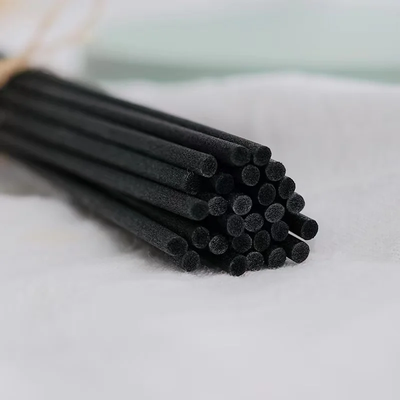 

50PCS 3mm 4mm 5mm 10/20/22/24/25/30cm Black Fiber Reed Diffuser Replacement Scented Sticks,Essential Oil Diffuser Fiber Stick