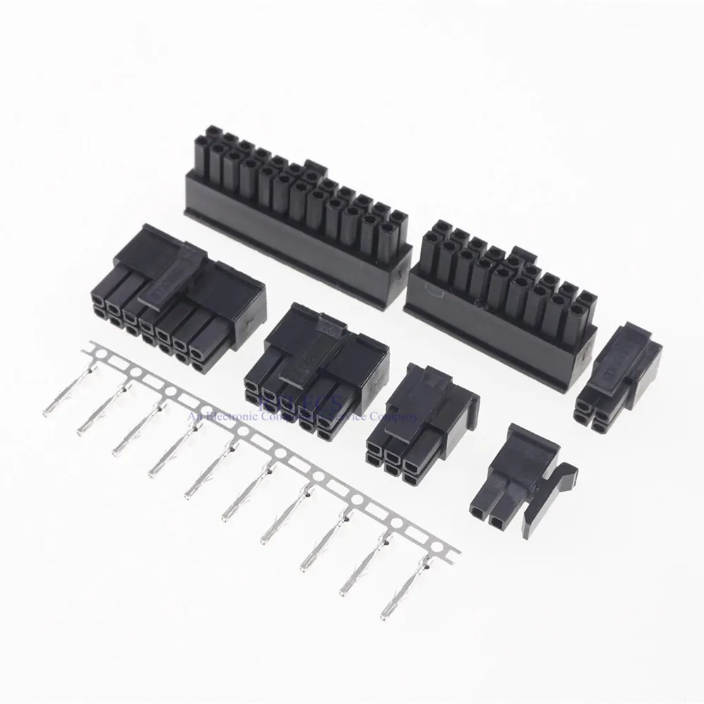 10 комплектов 3 0 мм Micro Fit штепсельная розетка корпус 2 Pin 4 6 8 12 14 16 18 20 22 24 P оболочка +