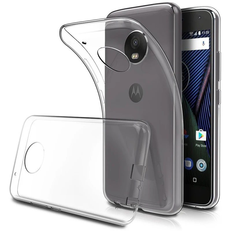 Прозрачный мягкий ТПУ чехол для телефона Motorola Moto E5 Plus Play USA европейская версия
