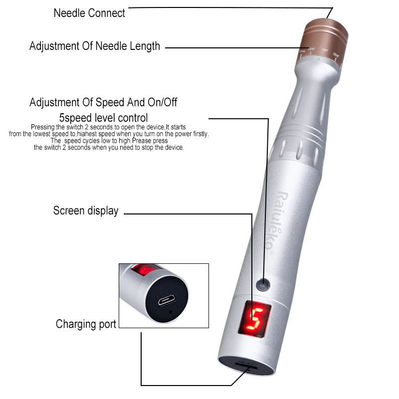 Электрический Дерма инструменты беспроводной уход за кожей устройство