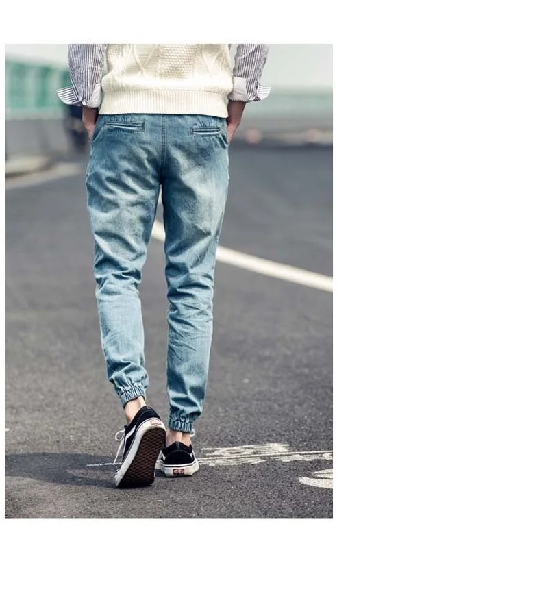 ICCLEK Autumn New Men's Casual Jeans Loose Leg Pants Harem Pants Men Jeans  Jeans Men  Hip Hop Jeans