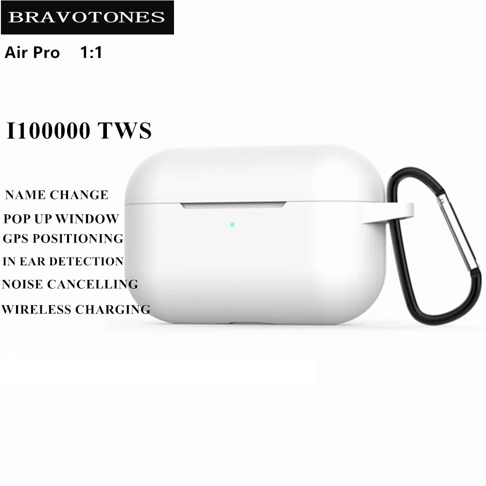 [Gps + изменение имени] i100000 AP Pro TWS Bluetooth наушники с датчиком сжатия и