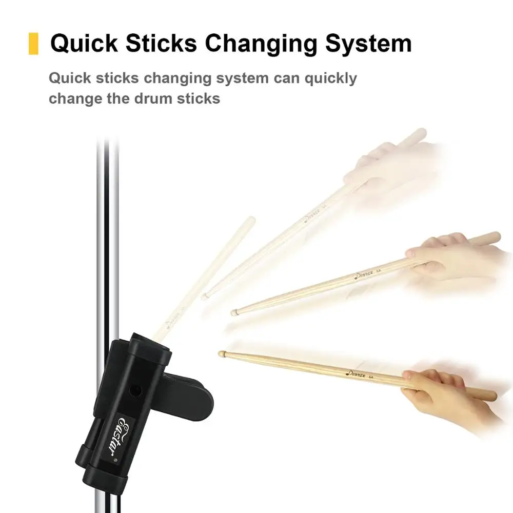 Eastar зажим типа быстрая замена барабанная палка держатель функциональный клип-на