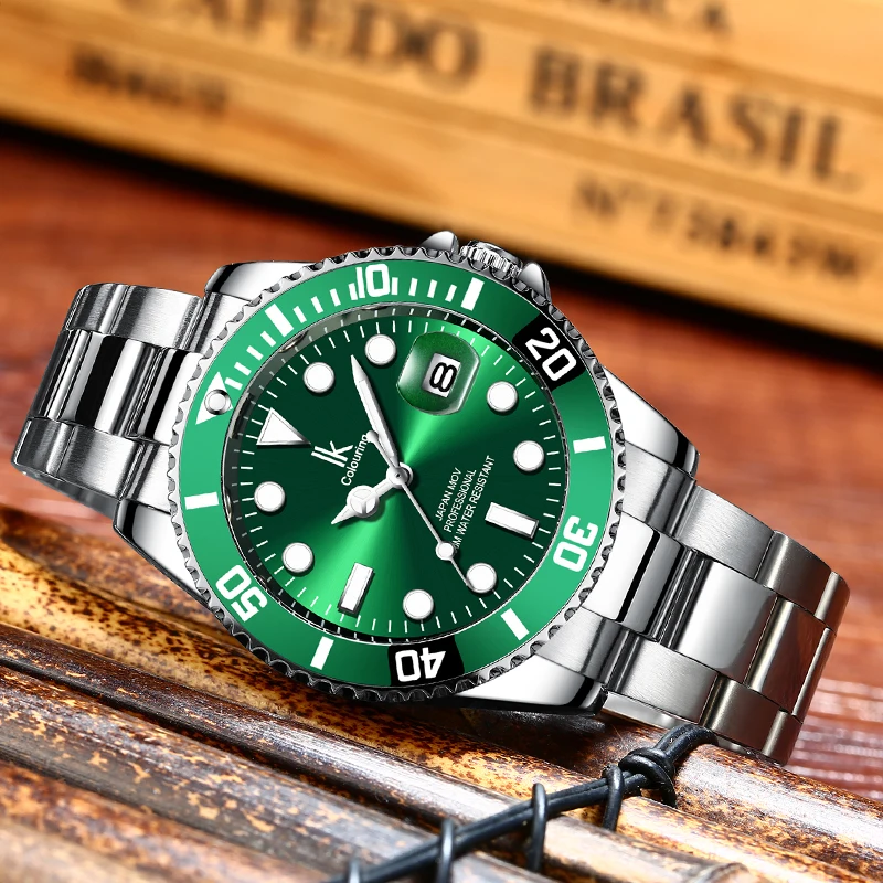 Часы наручные IK Мужские кварцевые модные деловые водонепроницаемые брендовые