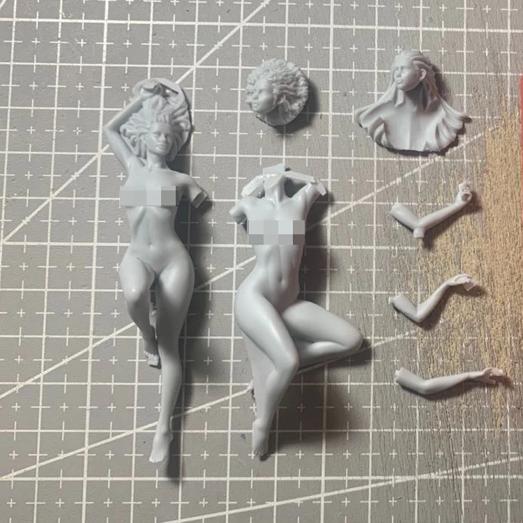

1/24 Sleeping Girls Resin White Model Figure For DIY Lovers