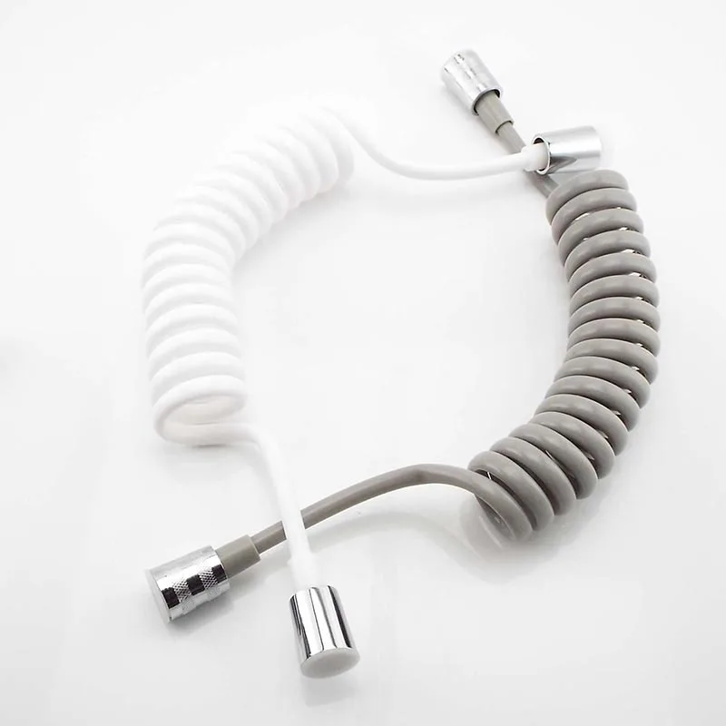 1.5M 2M Flexible Spring Shower Hose Water Plumbing Toilet Bidet Sprayer Gun Telephone Line Hoses bathroom Accessories | Обустройство