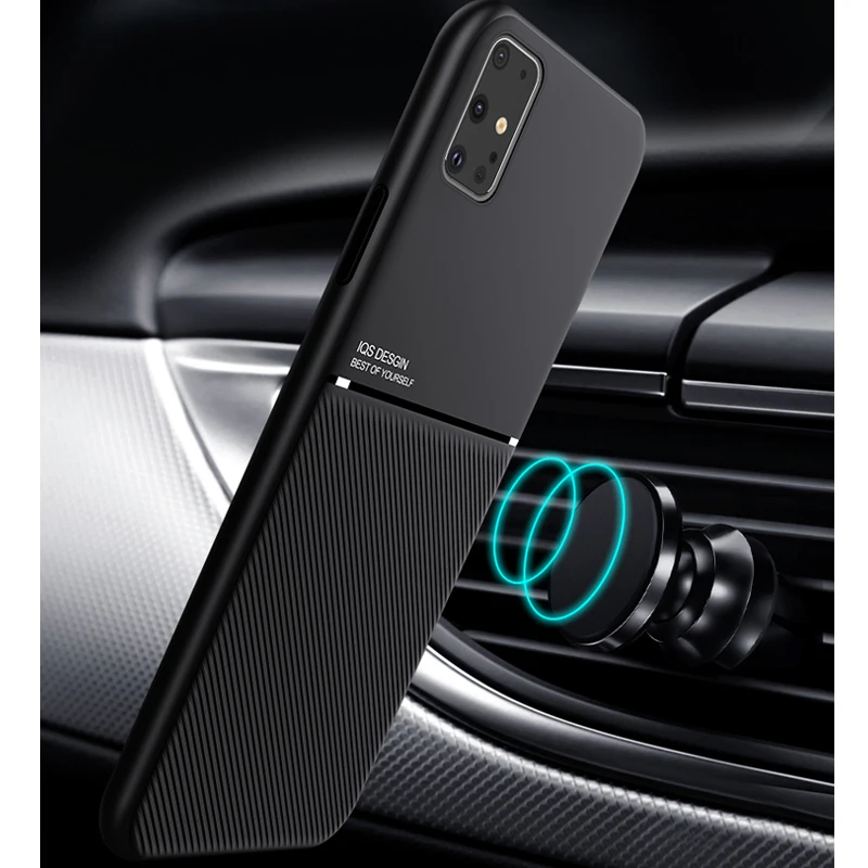 Тонкий кожаный чехол LOVECOM с автомобильным держателем для телефона Samsung Galaxy S21 S20 S10