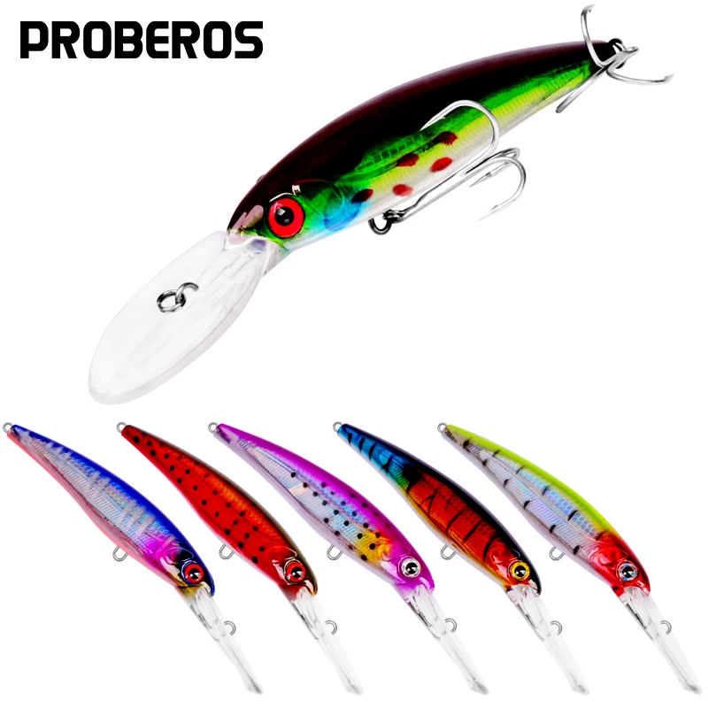 PROBEROS приманка для рыбной ловли 33 34 г 1 17 унции приманки в форме гольяна 6 цветов 5 16
