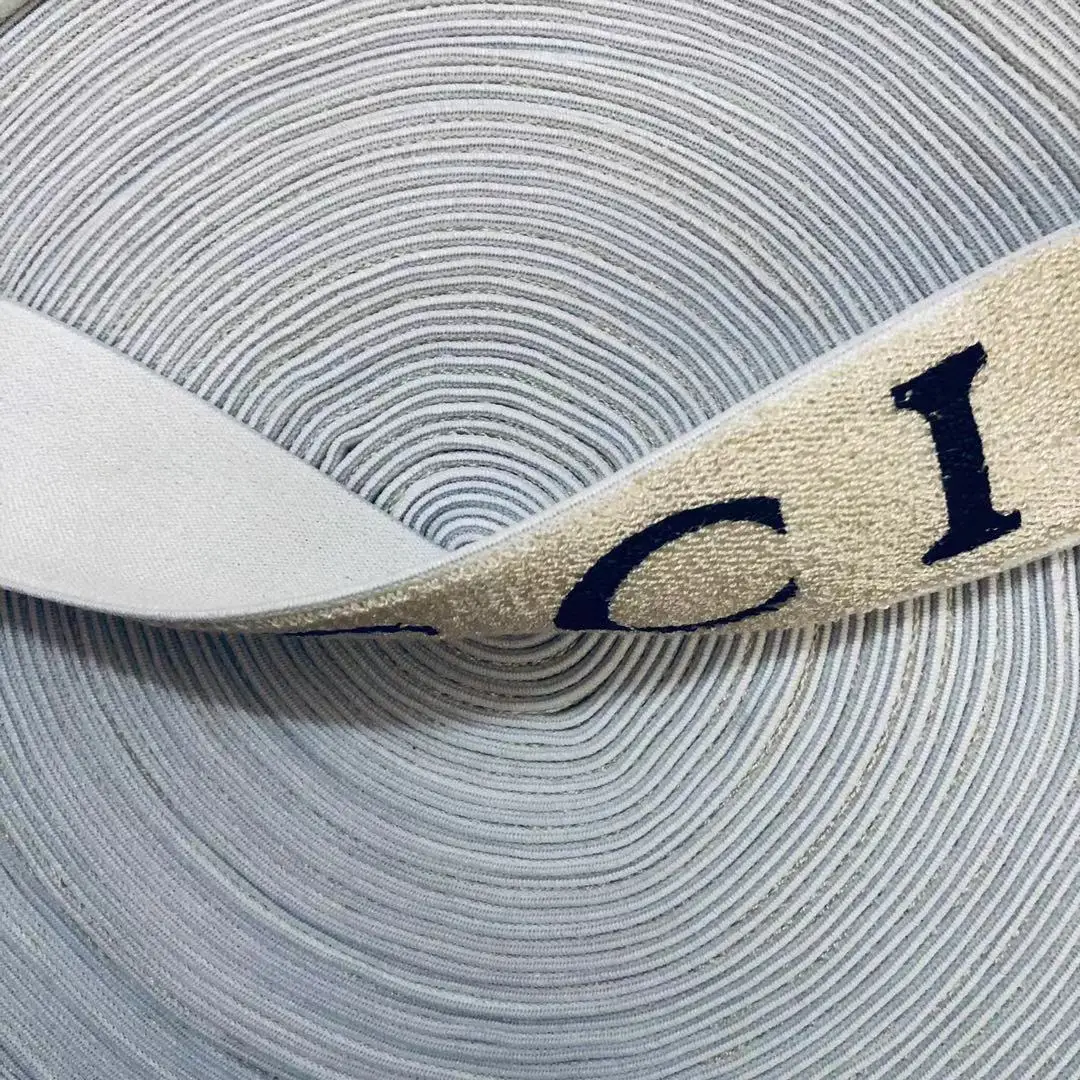 

3/6/10/45 yards Customized brand name elastic band high quality clothing headband accessories