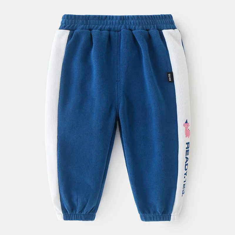 Осенние штаны для маленьких мальчиков хлопковые Повседневные детские длинные