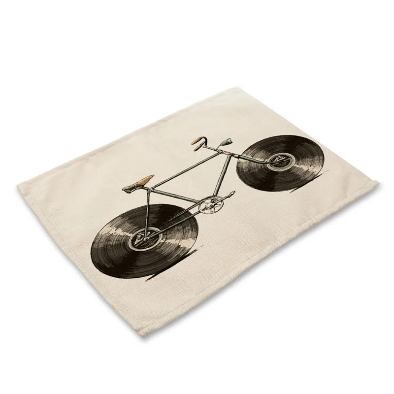 Велосипедные цветы настольные коврики нордическая домашняя подстилка для