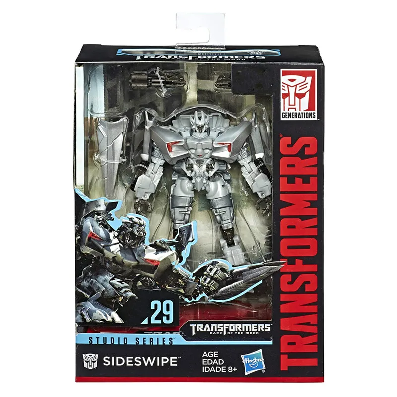 

Original Hasbro Transformers Studio Series29 Deluxe Class Movie Sideswipe Action Figure Model Transformers Toys for Children