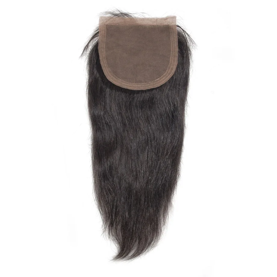 Maxglam 3 человеческие волосы пучки с шелковой основой закрытие бразильские прямые