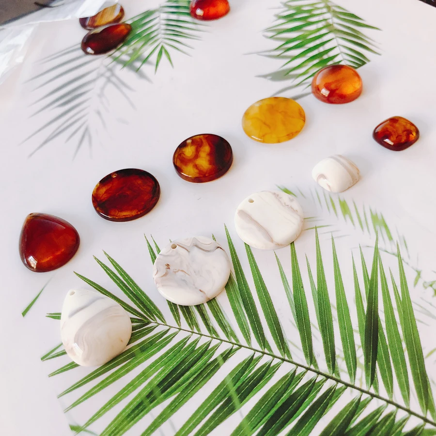 

12 pieces / lotglassRoundovalSupplies for Jewelry Accessoriesbeadcapsearingsfashion jewelryconnectorsforjewelrymaking