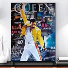 Картина на холсте граффити поп-арт Фредди Меркьюри богемный рок музыка звезда плакаты принты абстрактное уличное искусство картина домашний декор