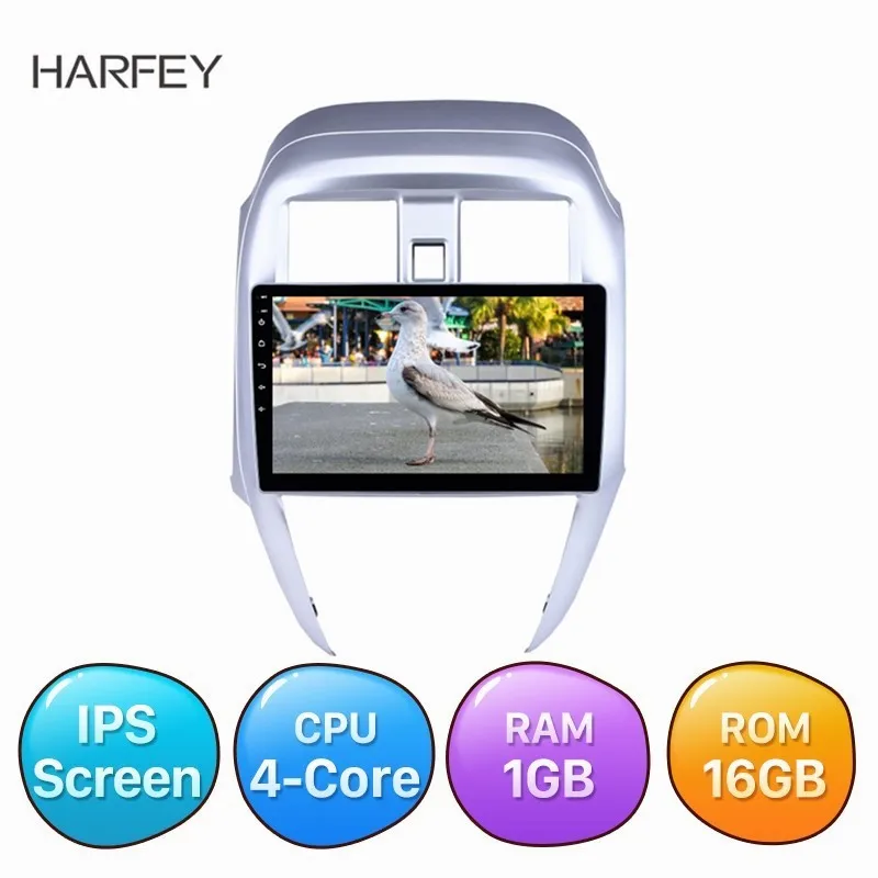 Harfey Android 8.1 10.1" Car Multimedia Player for Nissan Old Sunny 2015 2016 GPS Navigation Auto Radio Bluetooth WIFI USB AUX |