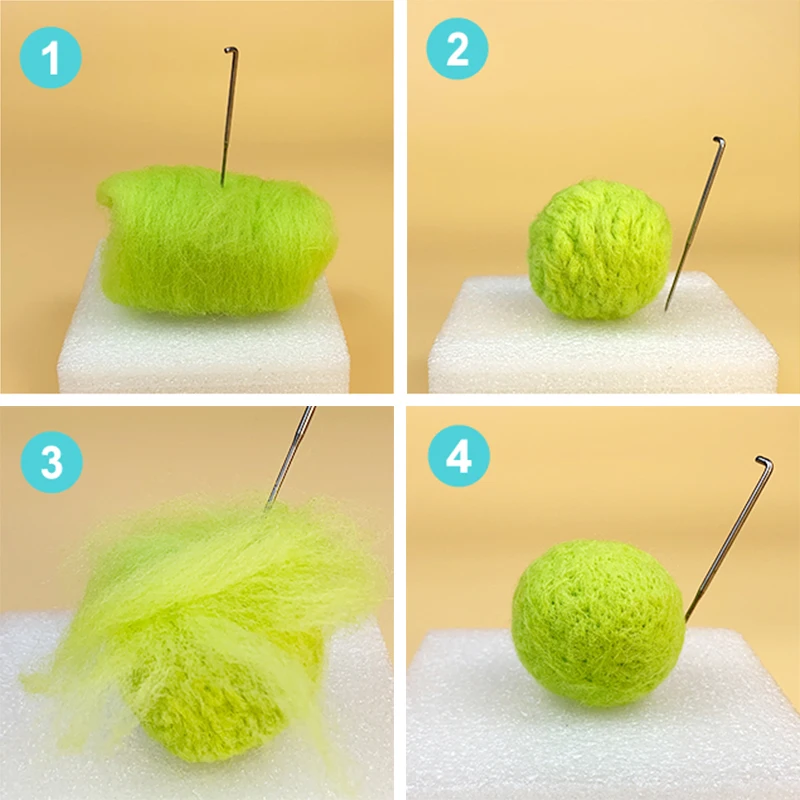 мягкий фетр Фетр для рукоделия 36 цветов Шерсть Войлок инструменты игл комплект