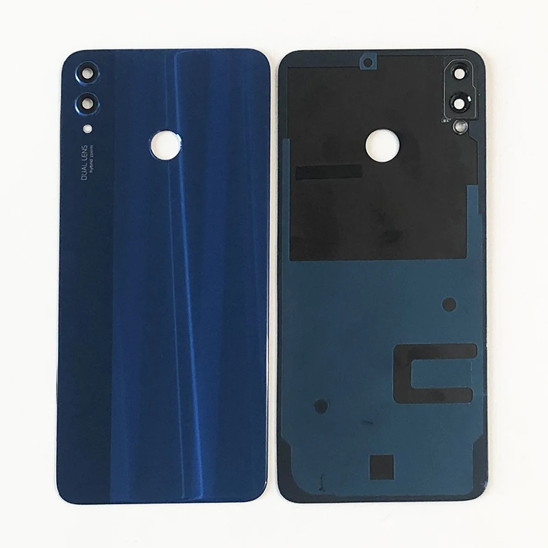 Axisinternational для 6," huawei Honor 8X, чехол с 3D стеклом для задней панели батареи, корпус+ стеклянная линза+ рамка для отпечатков пальцев+ вспышка