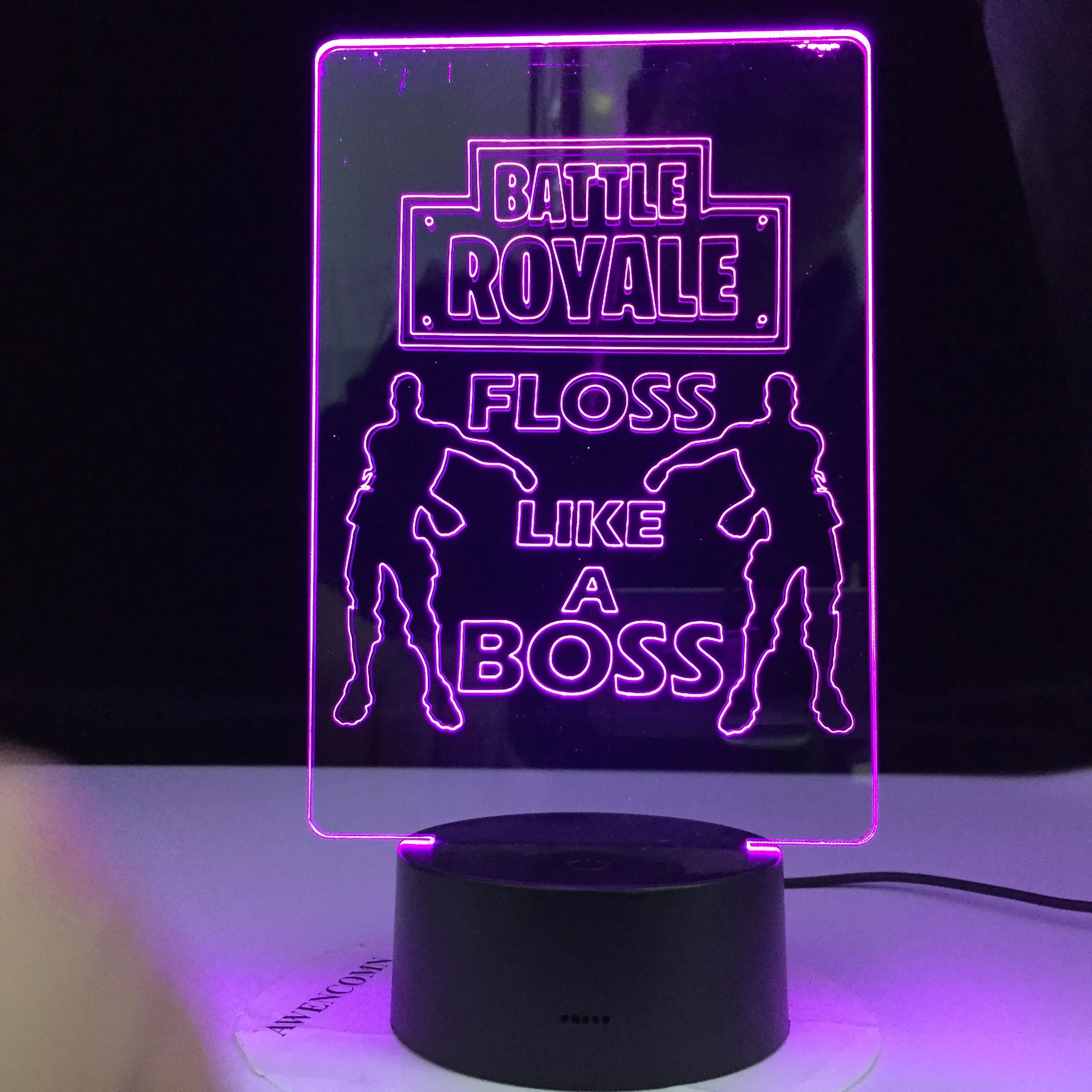 

Floss Like A Boss Dancer Battle Royale 3D Night Light Model LED Desk Lamp Creative Gift For Birthday Best Dropshipping Products