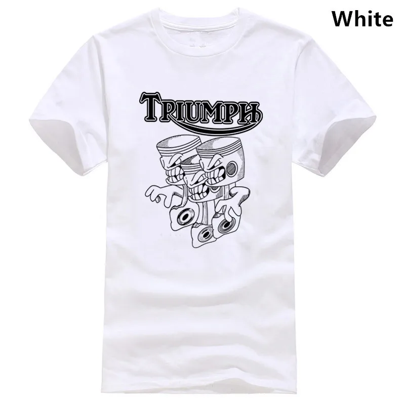 Триумф Тройная мотоциклетная футболка Ретро винтажный стиль подарок Размер от